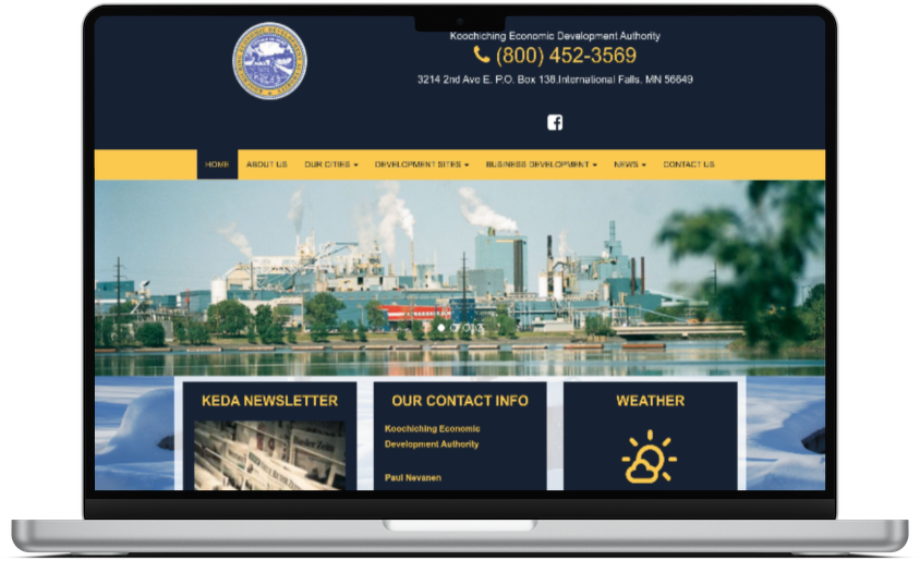 koochiching economic development authority website home page